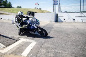 Racing a Kawasaki Ninja 500 with the USCRA club at New Hampshire Motor Speedway, 2014