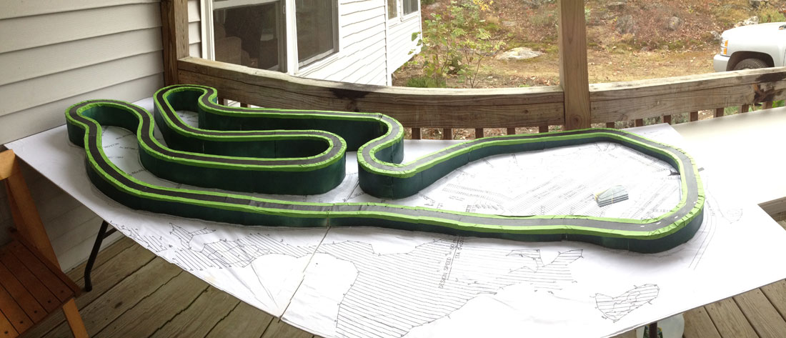 Another view of the track model.