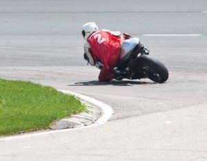 Cornering is what takes skill.