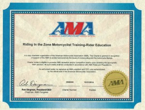 AMA Charter Certificate