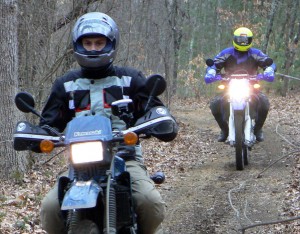 Off-road riding helps train for minor traction loss events.
