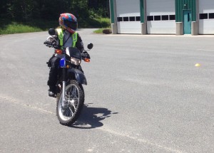 Most new riders need much more parking lot practice, preferably on a small bike.