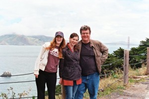 Ed McGrath with his daughters Chelsea and Brittany.