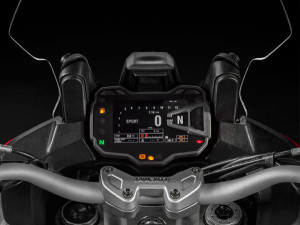 Despite looking like a Star Wars console, the Ducati interface is quite easy to use.