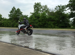 Wet tile with ABS OFF.